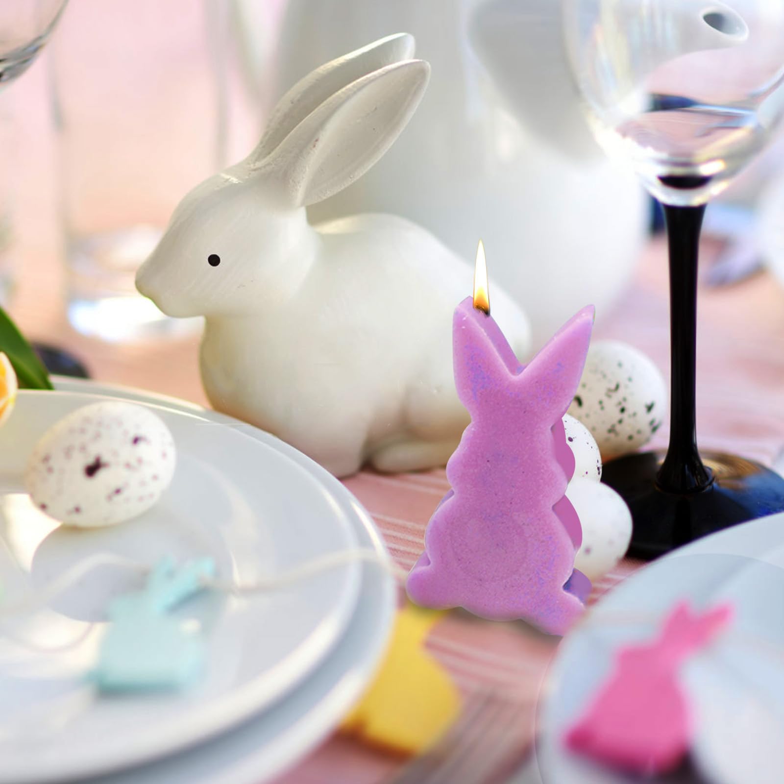 Stampo In Silicone Per Pasqua A Forma Di Coniglio - Per Candele, Gesso O Resina, Decorazioni Fai Da Te - Foto 6