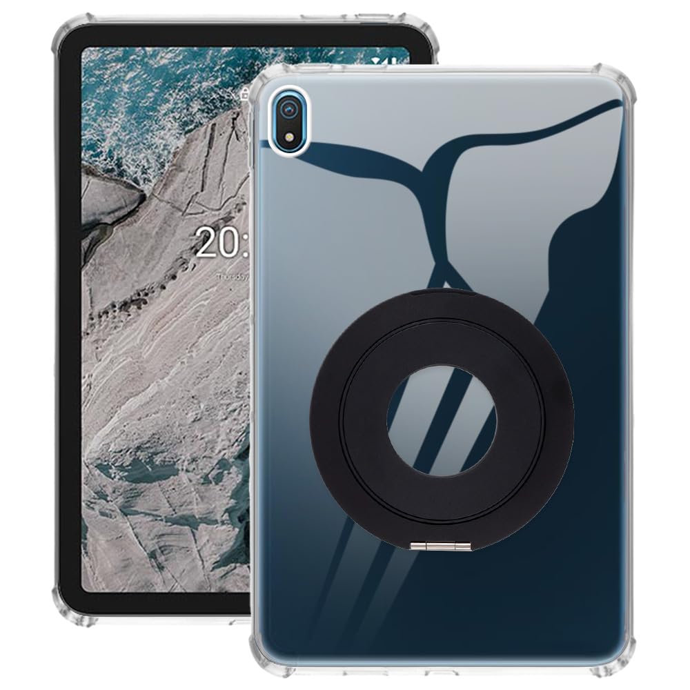Funda Nokia T20 con soporte de mango para escritorio y protector transparente 8