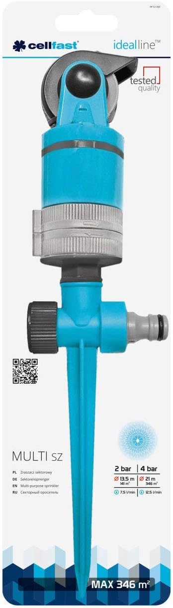 Cellfast 300 m sq Multi-Purpose Sprinkler On Spike