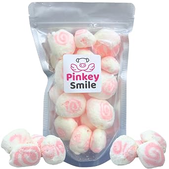 Strawberry Cheesecake Flavored Freeze-Dried Taffy 2 oz Crunchy & Airy Snack Bite-Size Pieces Ships in Box Bold Taste & Light Texture
