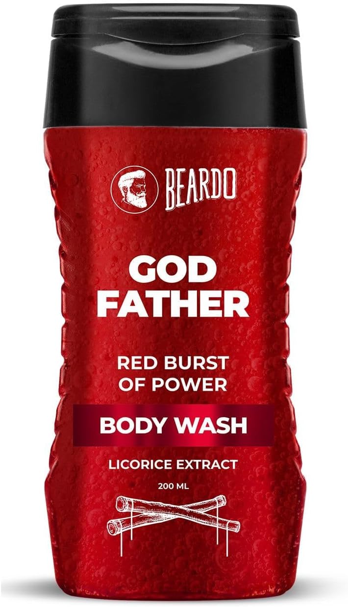 Godfather Body Wash for Men 200ml | Powerful and Energising bodywash for men |Luxurious lather and Refreshing shower gel |Free of Parabens and Silicon's