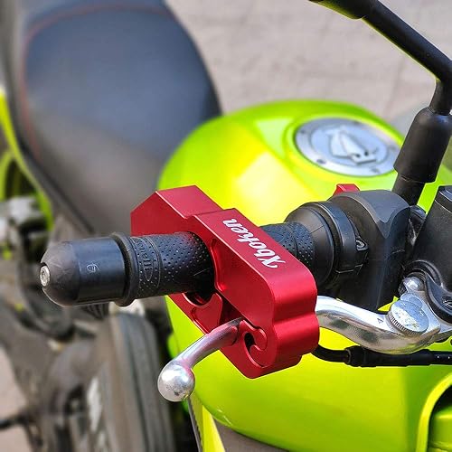Miniatura 6 de Xboken - Cerradura de motocicleta antirrobo, resistente, cerraduras de seguridad ajustables para manillar del acelerador y freno, cerraduras de