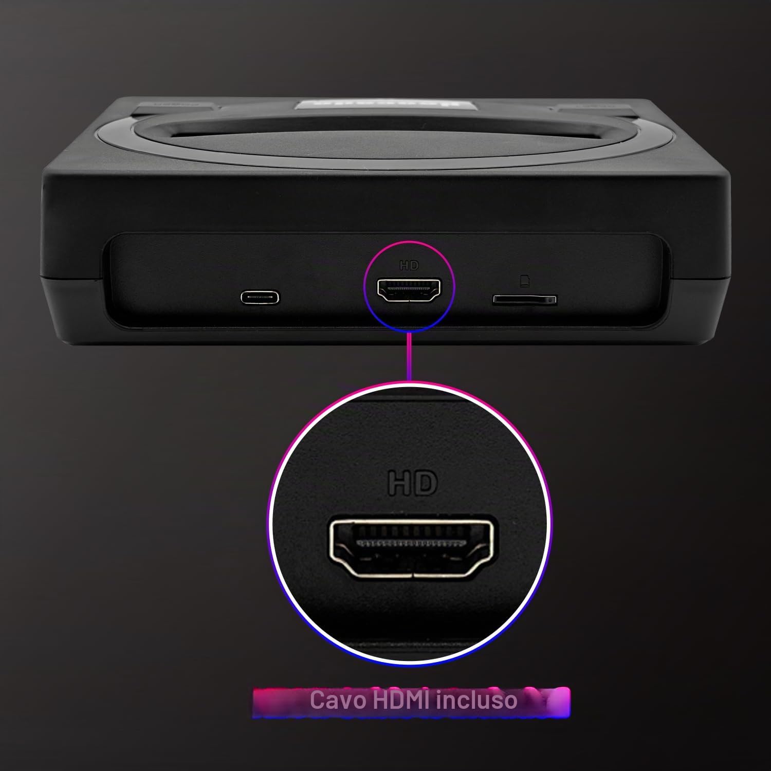 Console per Retro Game per SEGA Mega Drive — Include 18 giochi NES, con cartuccia 12 in 1 per MD, 2 controller cablati, supporta uscita HDMI su schermi di grandi dimensioni
