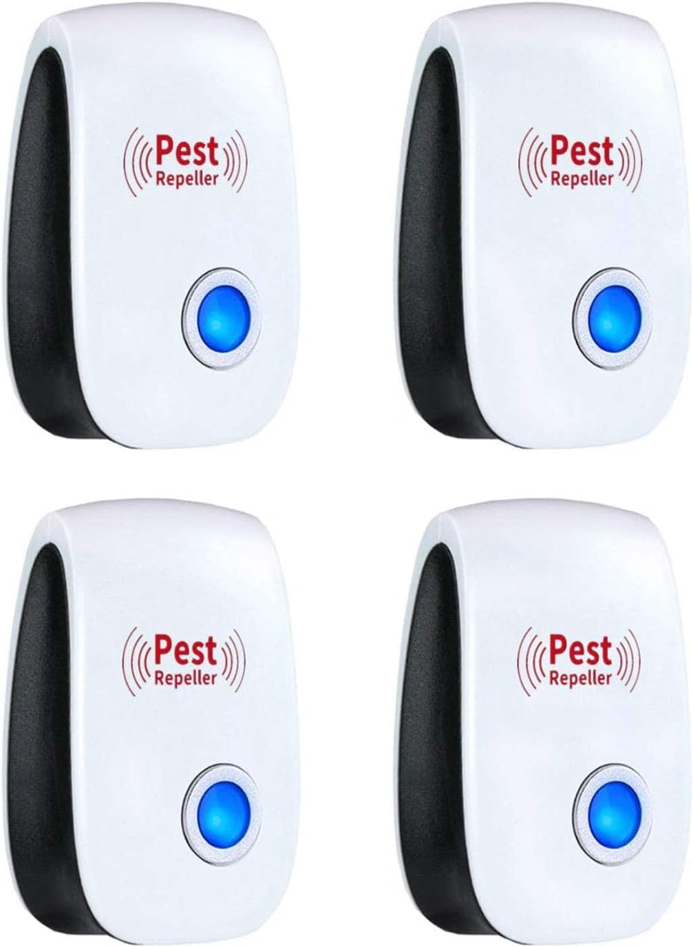 4 Pack Pest Repellers, Plug In Mice, Rat, Spider & Insect Repellent for Indoor Use,Rodent & Bug Deterrent for Home Apartment,Chemical Free Pest Control Solution（Blue）