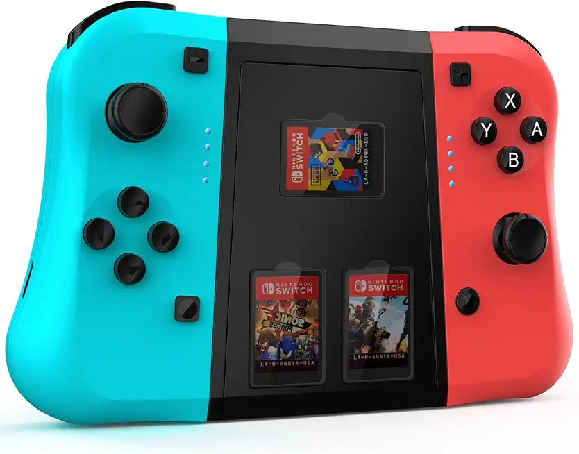 Gameeco Wireless Pro Controller Compatible with Switch Lite, Set of 2 Bluetooth Wireless/Turbo Dual Vibration/Programmable Gamepad