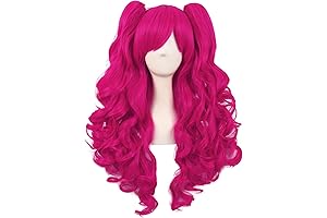 Vivid Neon Pink Wig for Electrifying Transformations