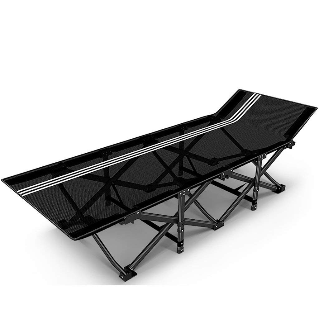Chaise longue de camping pliable pour grand gabarit terrasse patio