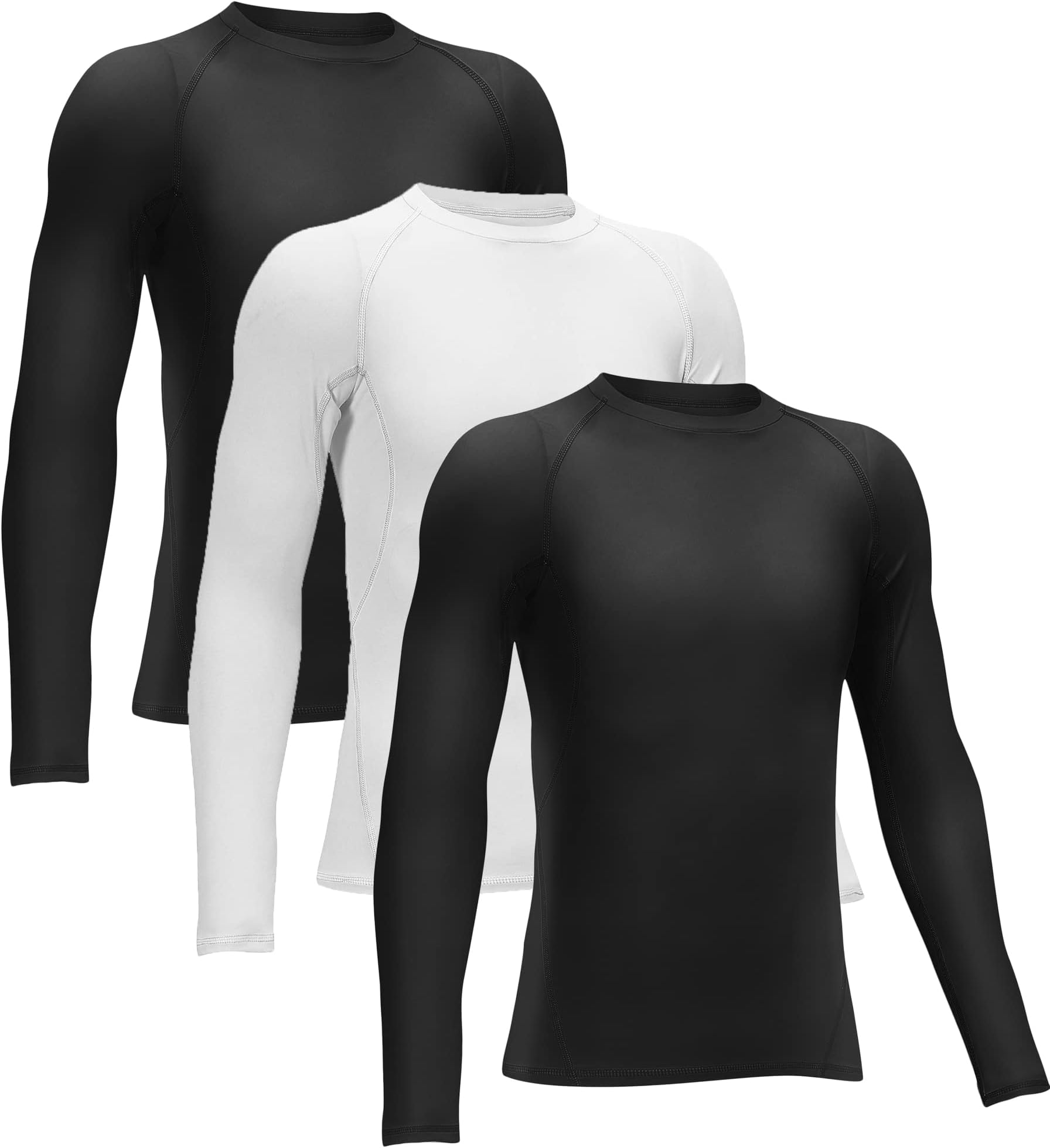 4 or 3 Pack Youth Boys' Compression Leggings Tights Athletic Pants Sports Base Layer for Kids Cold Gear