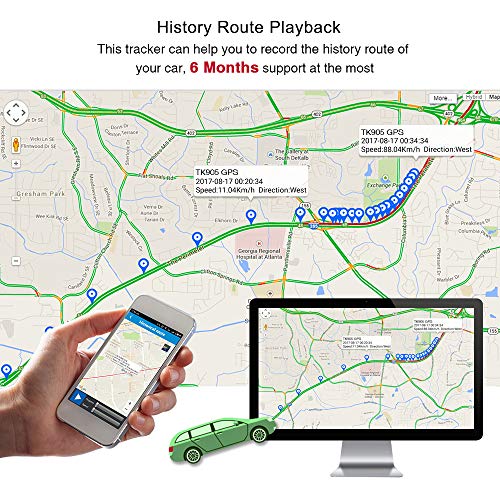 GPS Magnétique 90 Jours GPS Tracker en Veille Anti-Perdu Localisateur Traqueur Locator pour Voiture SUV Moto Camion… - Image 7