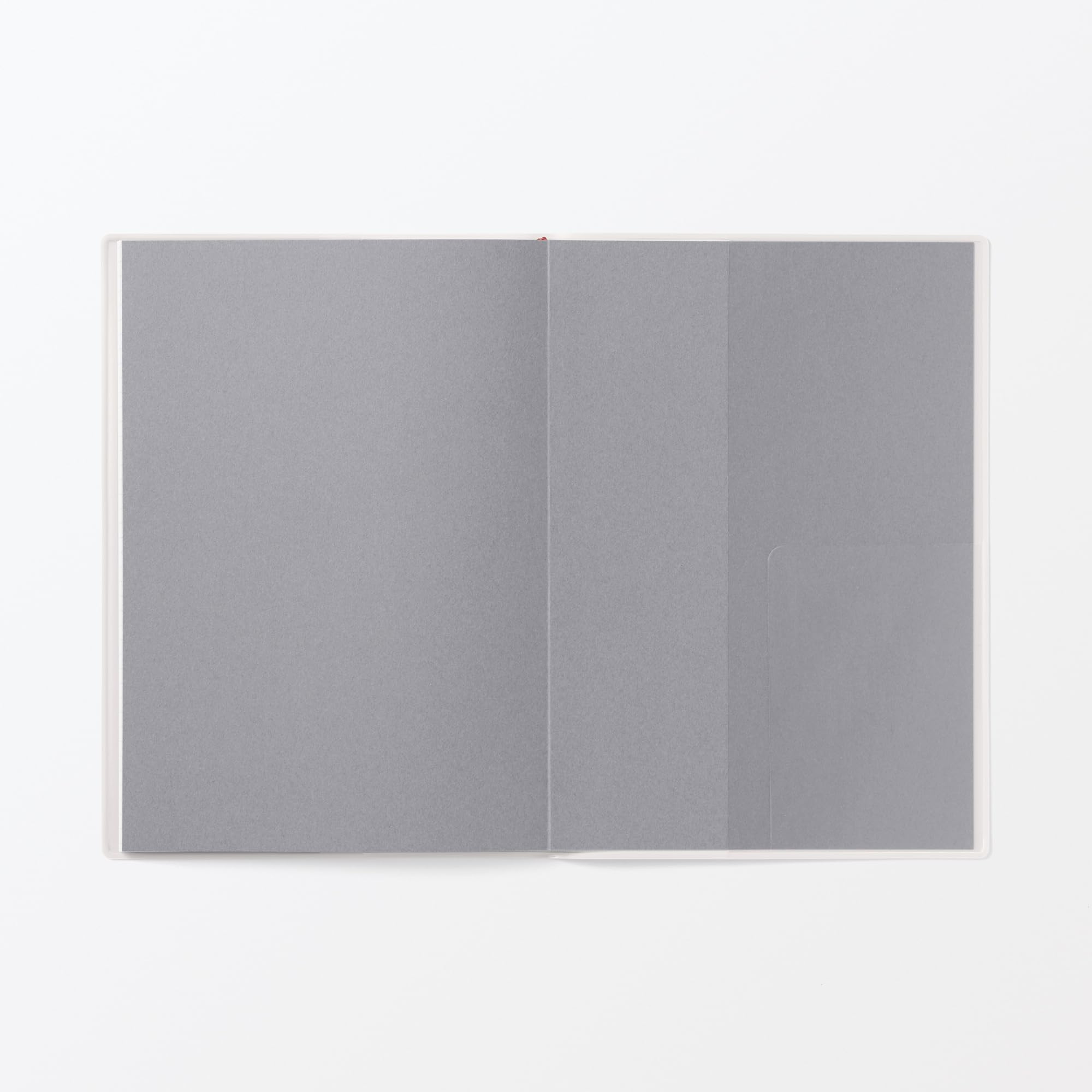 MUJI 84854309 Agenda mensual, comienza en diciembre de 2025, A5, color blanco y gris