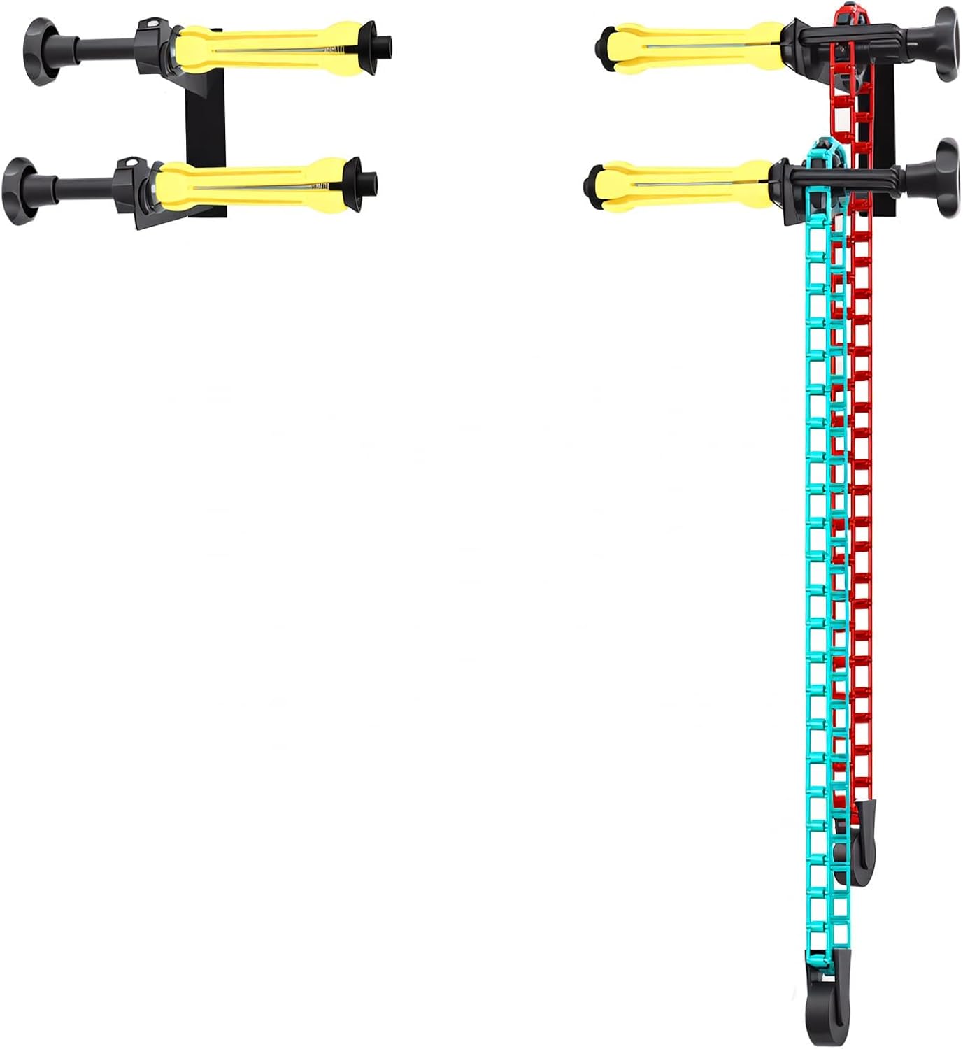 MagicLine Photography Backdrop Wall Mount 2 Roller Support System, Manual Photo Background Celling/Light Stand Mounting Holder,Backdrop Stand for Home Video Studio & Photographer