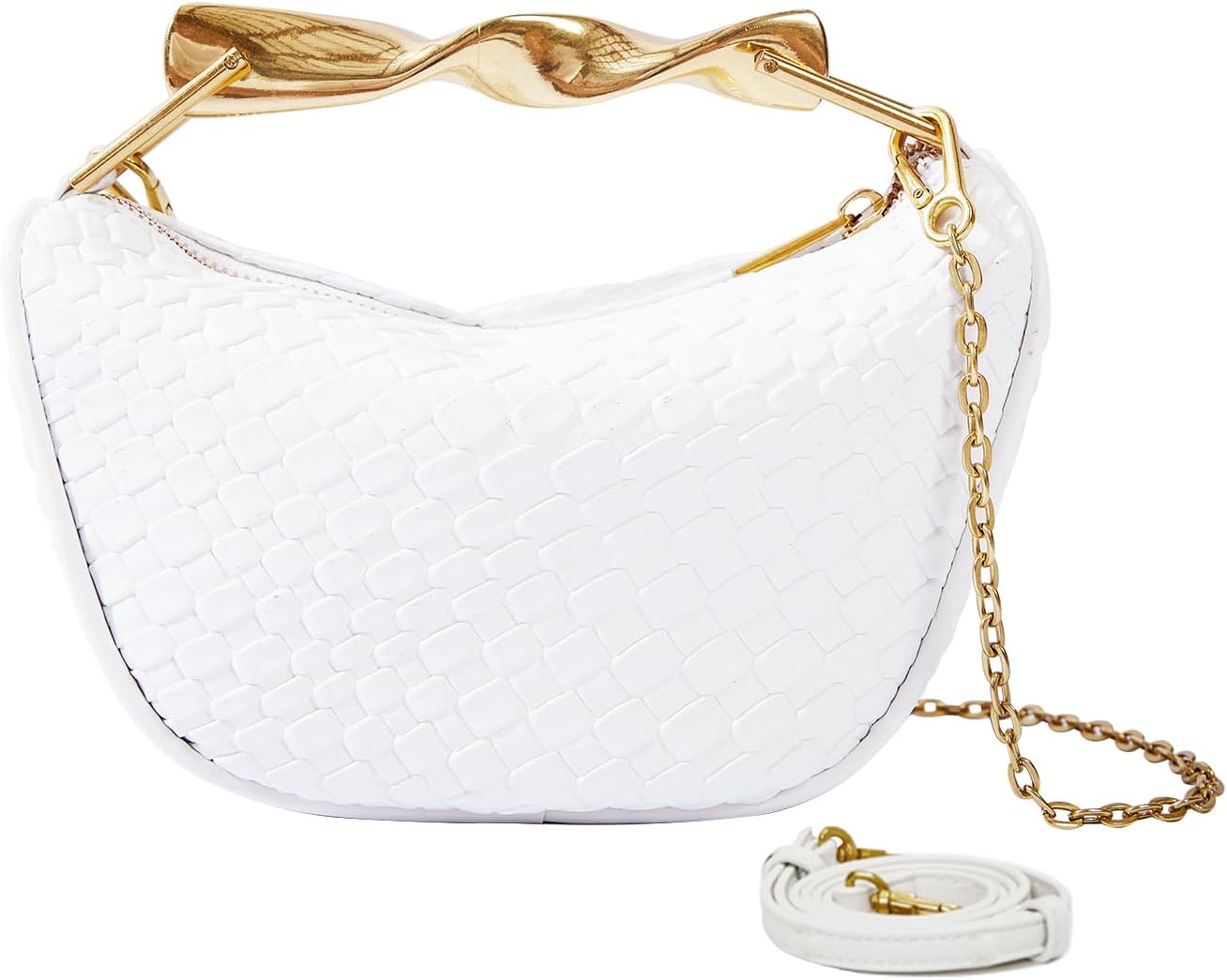 SKYK Crossbody Bags for Women Trendy Mini Satchel Handbags PU Leather Shoulder Bag Top Handle Purse with 2 Straps