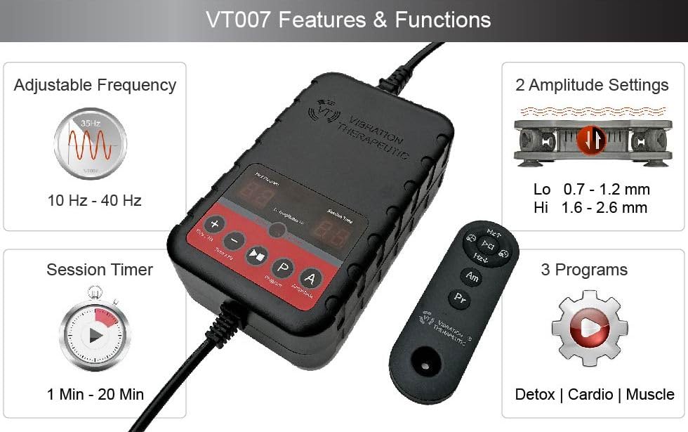 Image of VT007 Vibration Plate Exercise Machine - High Frequency, Low Amplitude | Muscles, Bones and Nerves Training | Blood and Lymph Circulation Improvement