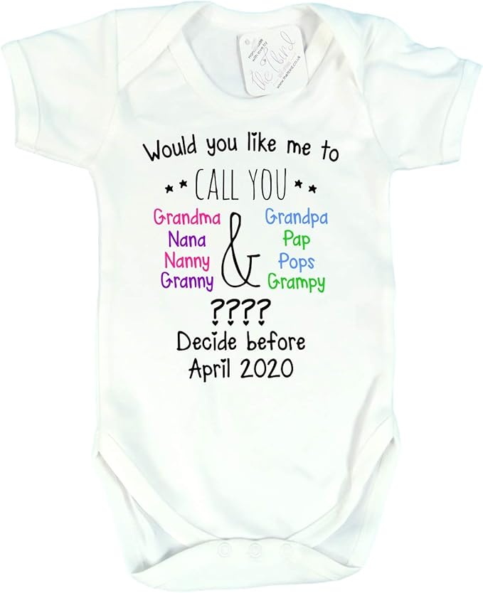 Grandparents Announcement Vest What should Call you Pregnancy