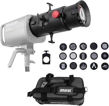 Aputure Amaran Spotlight SE 19o Lens Kit with Carrying Bag, Projection Lens Modifier for Amaran 300C 150C Amaran 200X S 200d S 100x S 60X S Aputure 300X