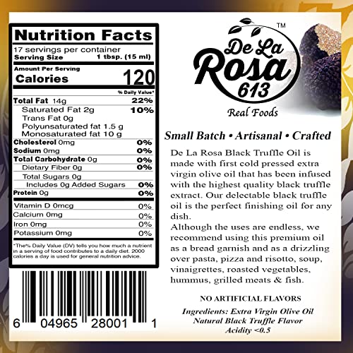 Aceite de trufa negra De La Rosa 8.5 Oz pack x2 miniatura 7