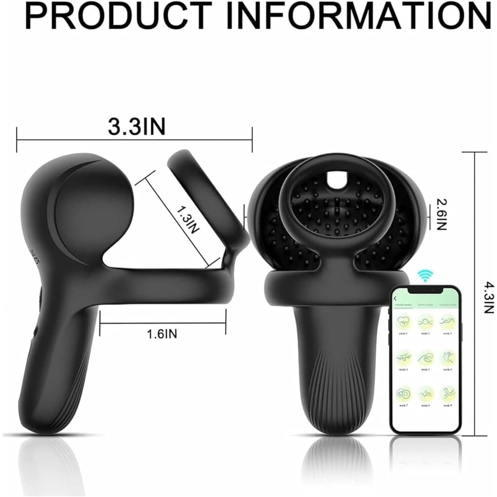 Upgrade Apex Drive Pro for Men, 5-in-1, IPX7, App/Remote Control, Apex Drive Pro, for Men's Daily Vitality & Relaxation (C,App Control) — view 4