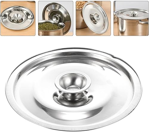 Miniatura 7 de STOBAZA Tapa universal  Tapa de acero inoxidable para ollas de 7 a 8 pulgadas, 1 unidad