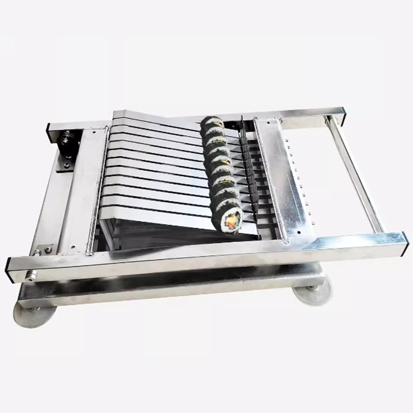 Sushi Maker, Sushi Schneidemaschine, Sushi Roll Making 12 Segment, Nur 2 Schritte, Sparen Sie Zeit Mühe, Scharfe Klinge, Edelstahl, Für Sushi DIY