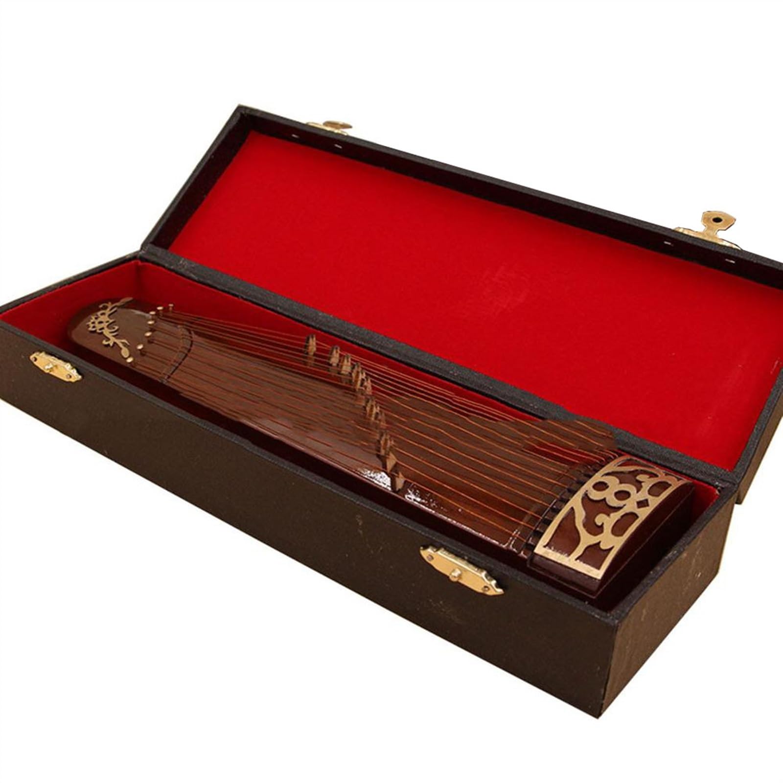 instrument muzyczny dekoracja do domu Mini Guzheng Ornament Drewniany Guzheng Model Domek Dla Lalek Scena Dekoracja Instrumentu Muzycznego (Color : 25cm)