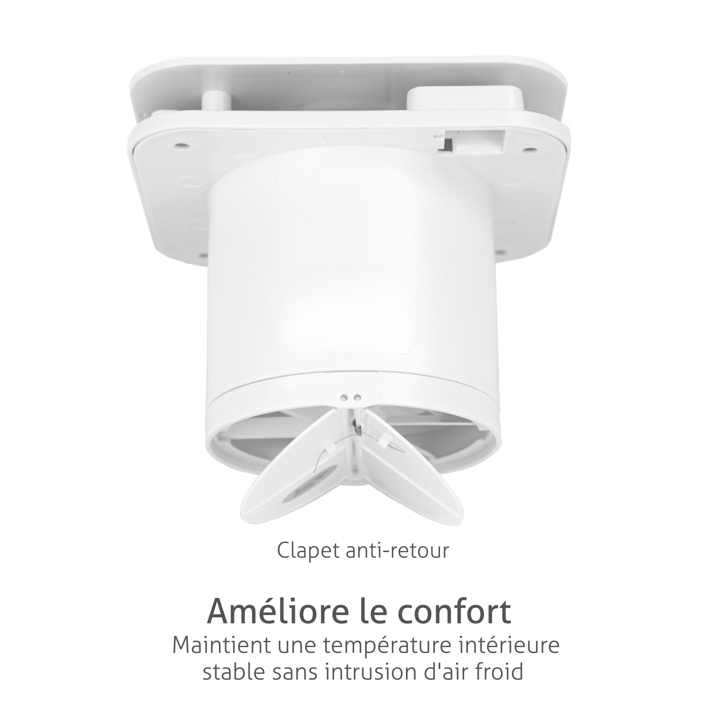 Turbionaire Trend Plus 100 mm Ventilateur, Extracteur de Salle de Bain, Télécommande, 7 Vitesses + Boost, Minuteur, 22dB, Max. 5.7 W, Multifonction, Garantie 3 Ans, Contre l'Humidité et la Moisissure