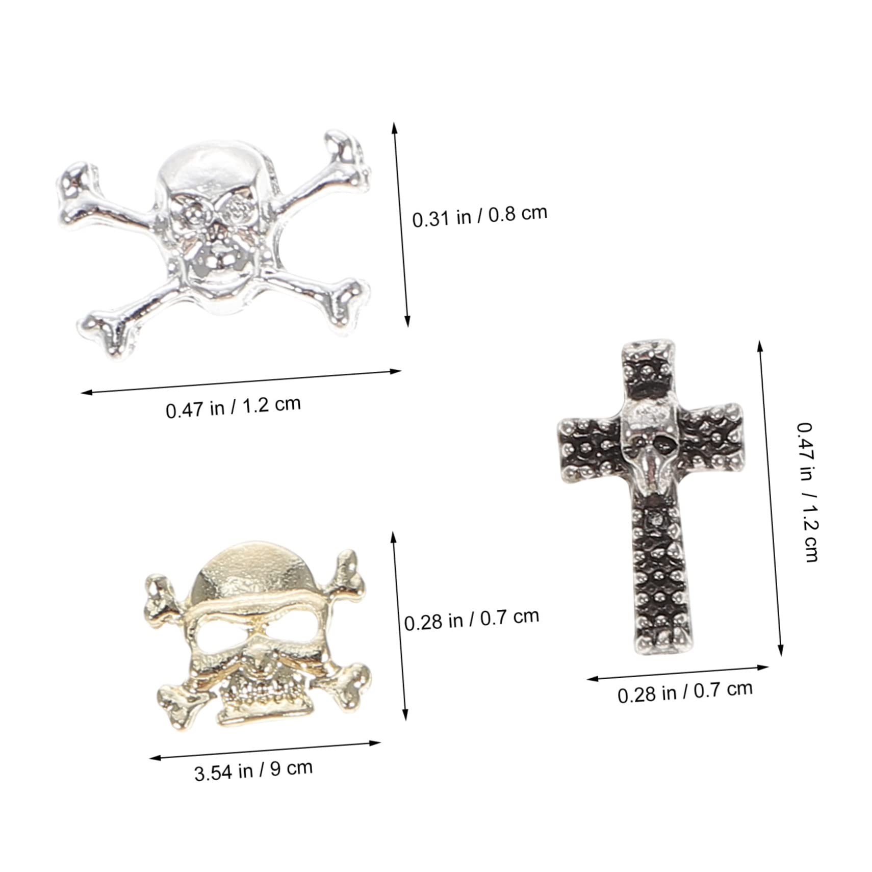 Healvian 4 Set Ciondoli Per Unghie Halloween Decorazioni Festive Per Nail Art Con Design Unico E Versatile Per Unghie Acriliche E Naturali Adatti Per E Accessori 30 Pezzi * 4