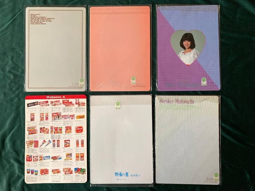 Amazon.co.jp: 松田聖子 下敷き 6枚セット 当時物 : 文房具