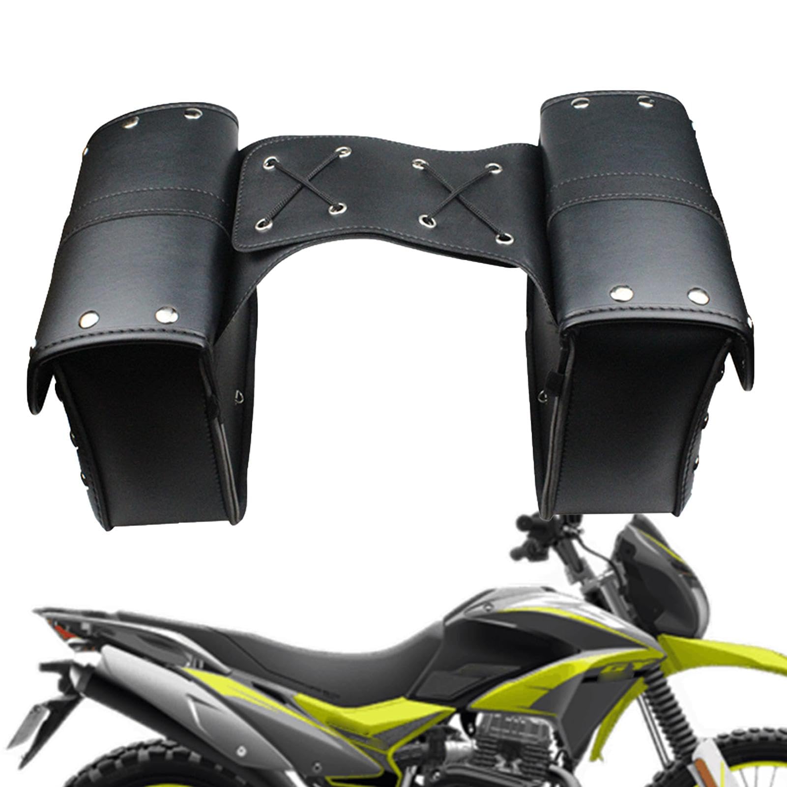 Torba boczna motocykla, torba boczna motocykla Skóra PU, mocne elementy | Motocykl Wiele warstw oddzielających, kieszeń szybkiego odbioru dla motocykli Cruise Sport