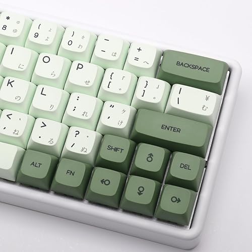 Miniatura 6 de BGKYPRO Matcha - Juego de teclas de sublimación térmica PBT, teclas japonesas, para teclados mecánicos, juego completo de 125 teclas, perfil XDA,