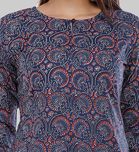 Image of Libas Holy Women Casual Wear Regular Sleeves Printed Top for Women Short Kurti, Fancy Festive Stylish Tunic Tops