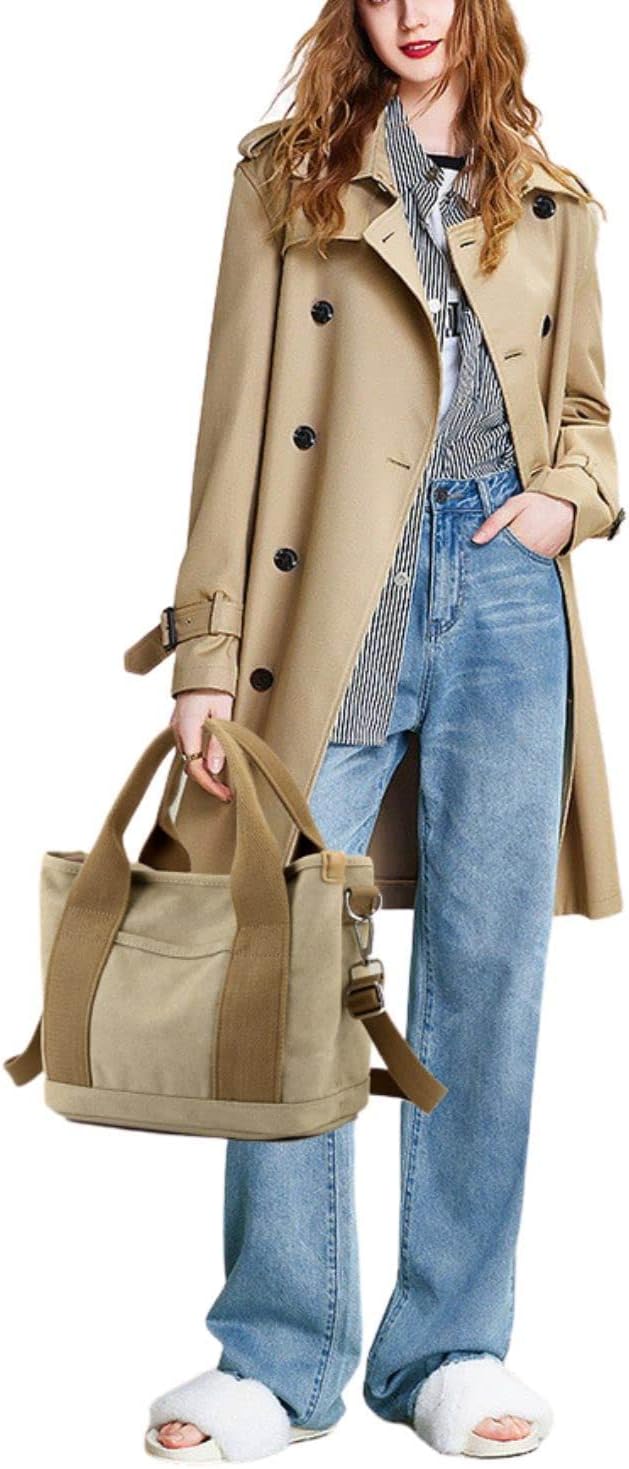 Wxnow Canvas Messenger bags for women,Tote Crossbody Shoulder Bag Satchel Purse | Canvas, Messenger bags