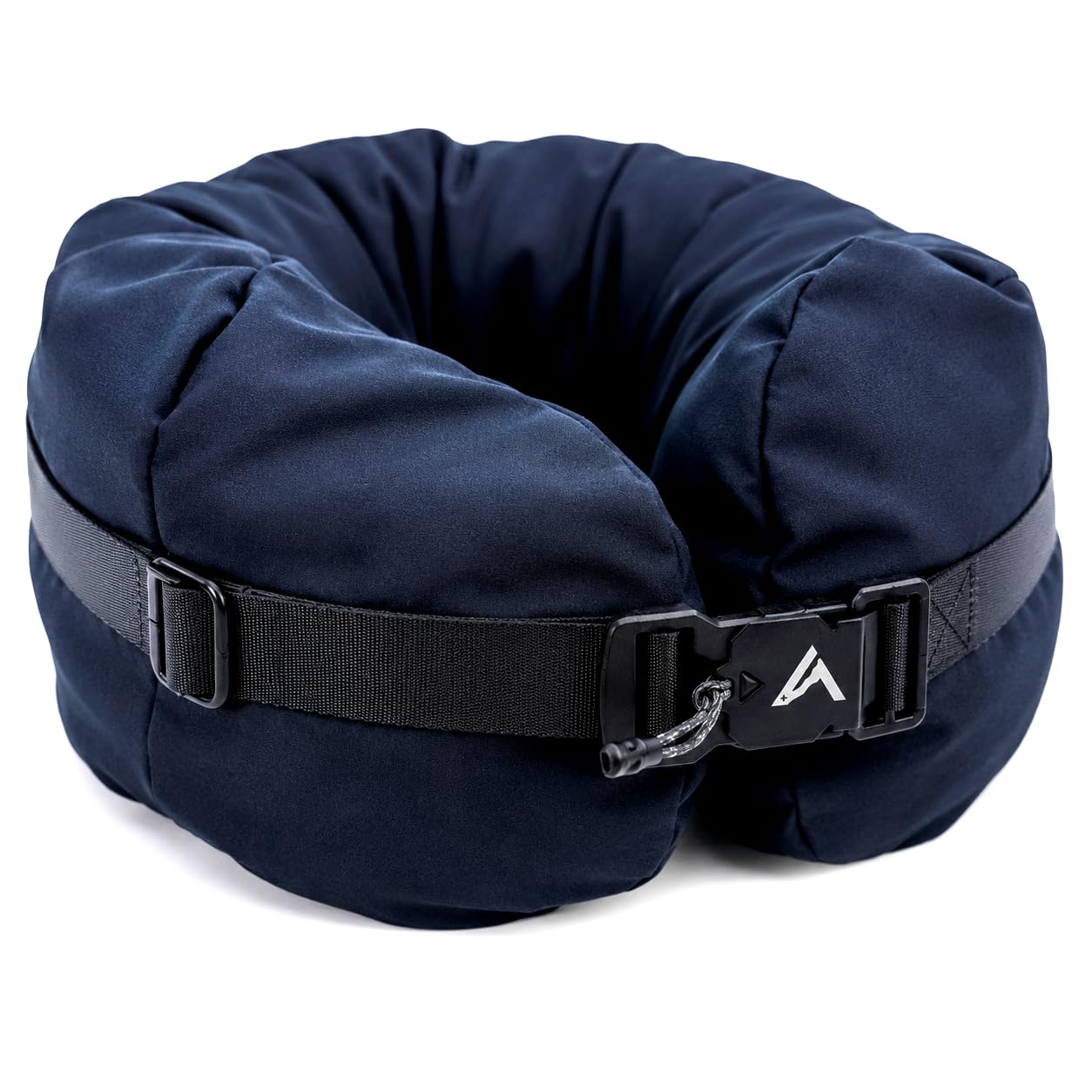 Coussin cervical de voyage rembourré, noir, velours, forme de U, avec sac de rangement, réglable, 35 x 10 x 12 cm