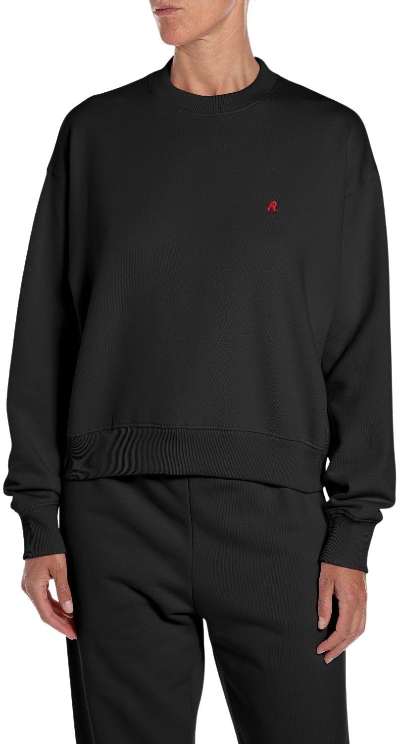 Replay Women's Sweatshirt, 098 Black, XXS