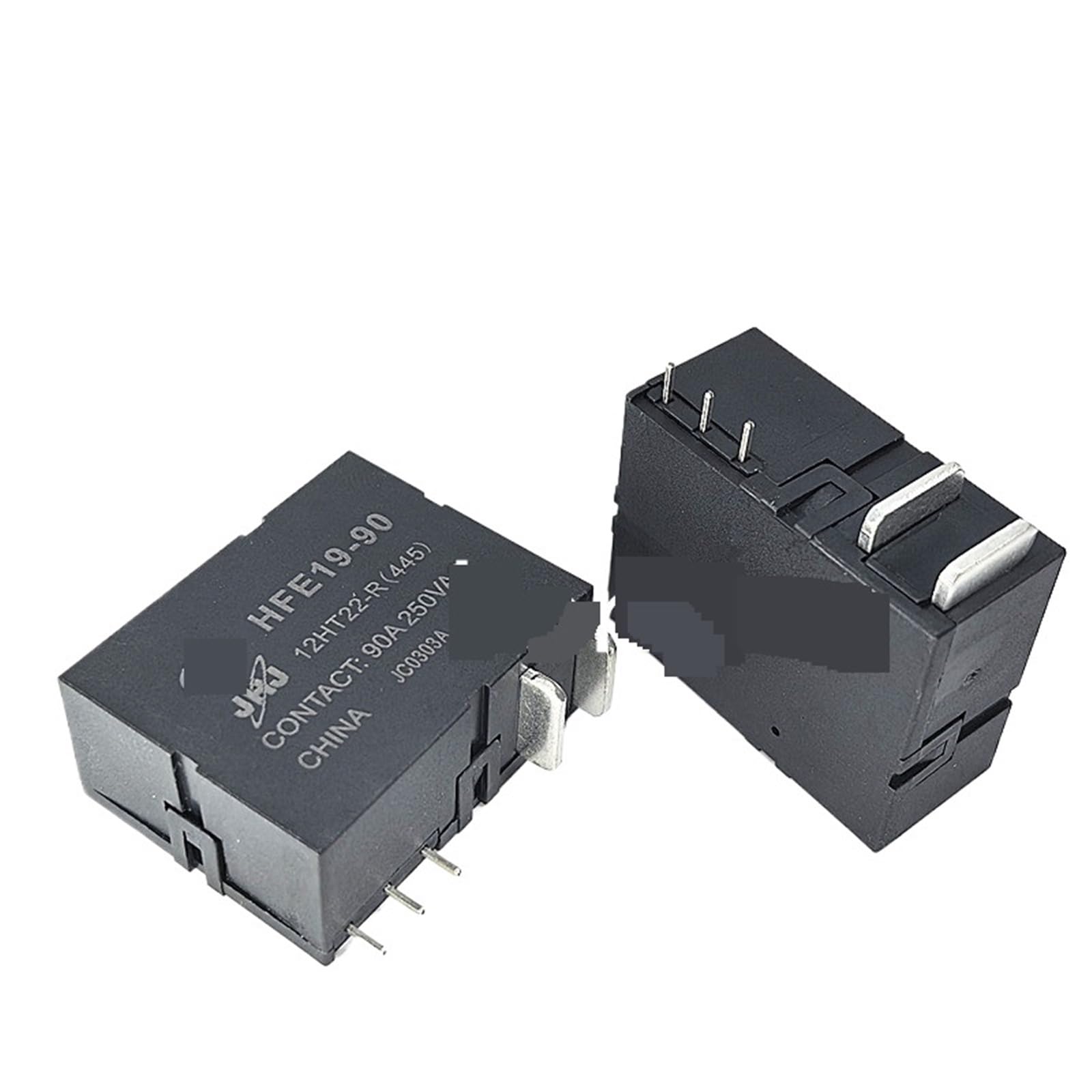1 relé HFE19-90-12HT22-R(445) CC 12 V, 90 A, 5 pines