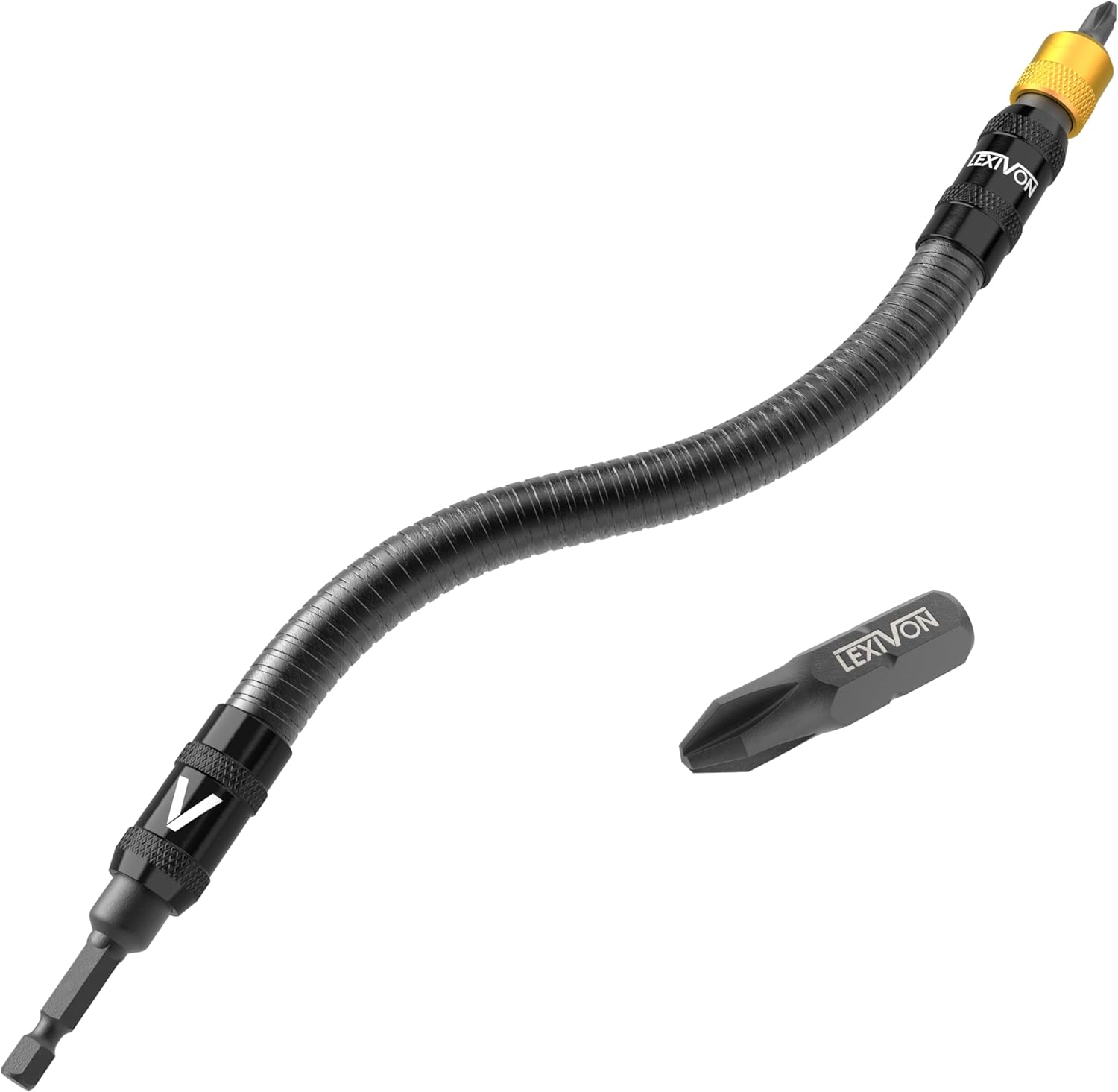 LEXIVON LX-501 Flexible Drill Bit Holder with included PH2 bit