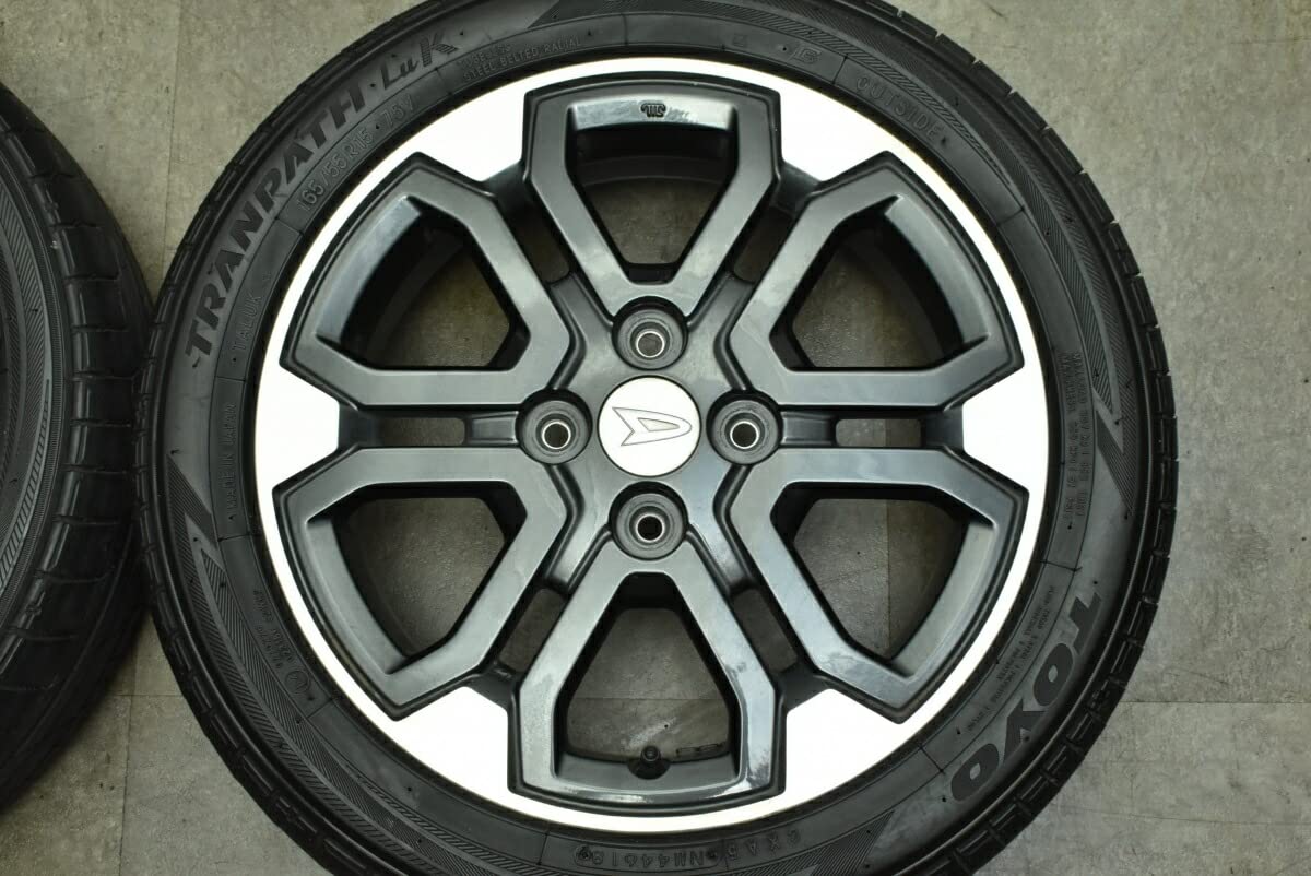 Amazon | 中古 タイヤホイール 4本セット 15インチ 4.5J +45 165/55R15 