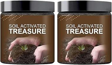 Soil Activated Treasure Plant Growth Booster | Improves Soil Quality & Root Support | Suitable for Indoor & Outdoor Plants | for Pots, Gardens & Home Plants | Easy to Use 200g (pack of 2)
