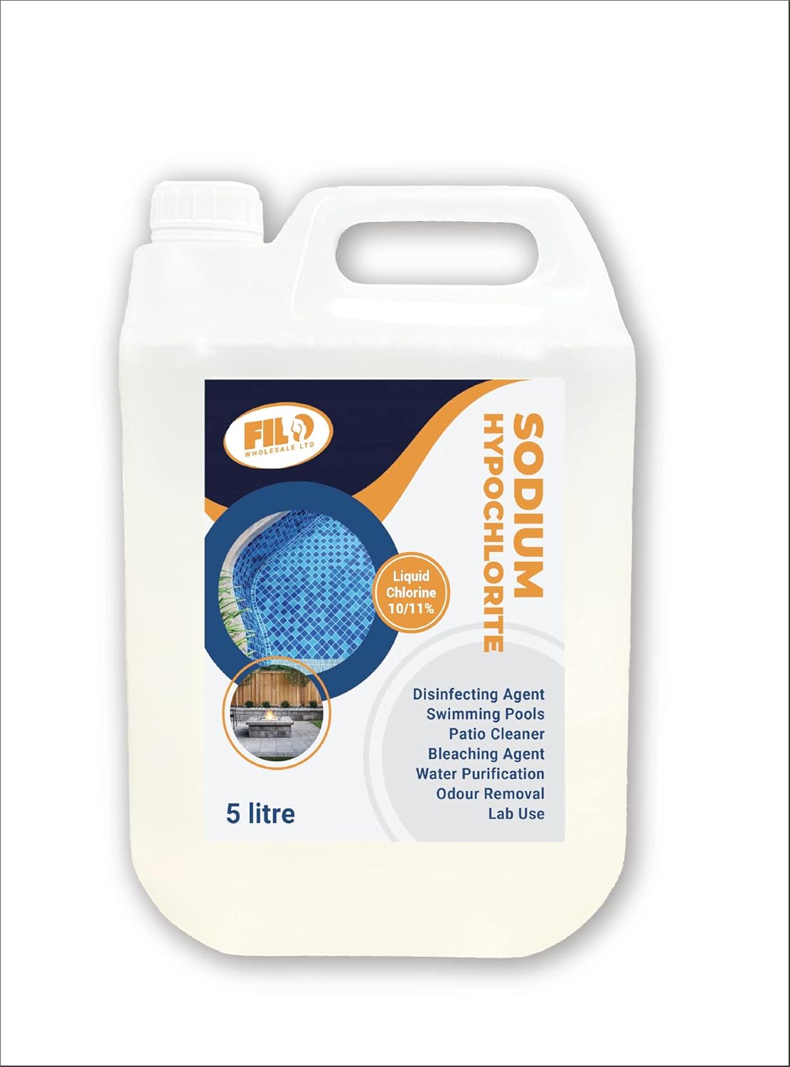 Sodium Hypochlorite 5 Litre 1415 Versatile Liquid Chlorine for