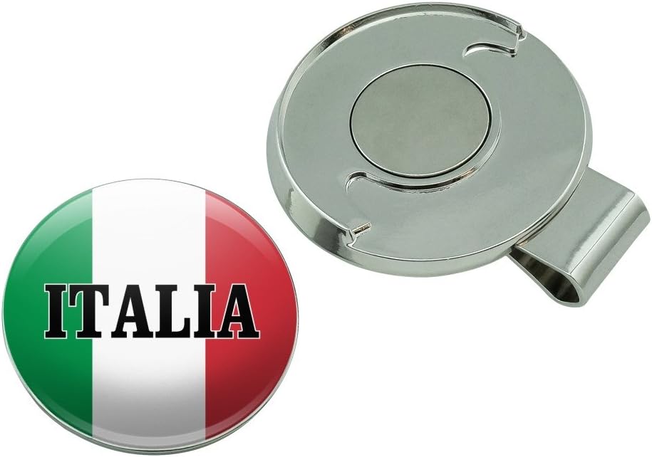 review GRAPHICS & MORE Italia Italy Italian Flag Golf Hat Clip with Magnetic Ball Marker