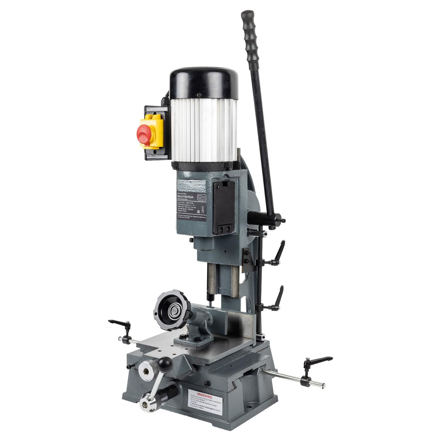 Sip Grey Bench Morticer Machine With Sliding Table For Woodwork 370W Motor 1400Rpm Speed Bench Mortiser