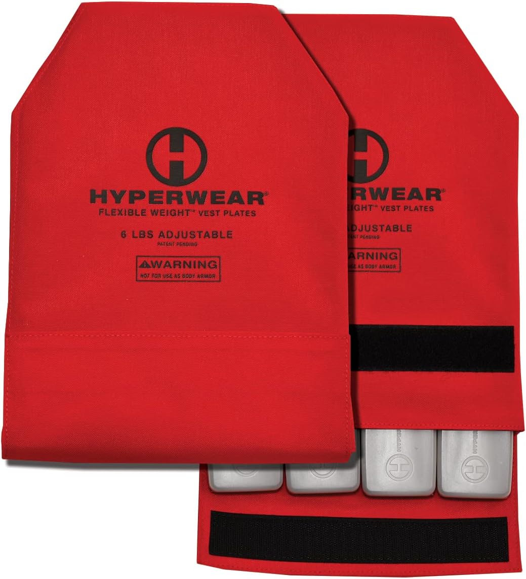 HYPERWEAR FlexLoad™ Adjustable Rucking Plates – Flexible, Low-Profile Weight System for Rucking Backpacks & Weighted Training