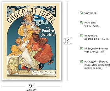 Amazon.co.jp: ショコラ イデアル ココア - アルフォンス・ミュシャ