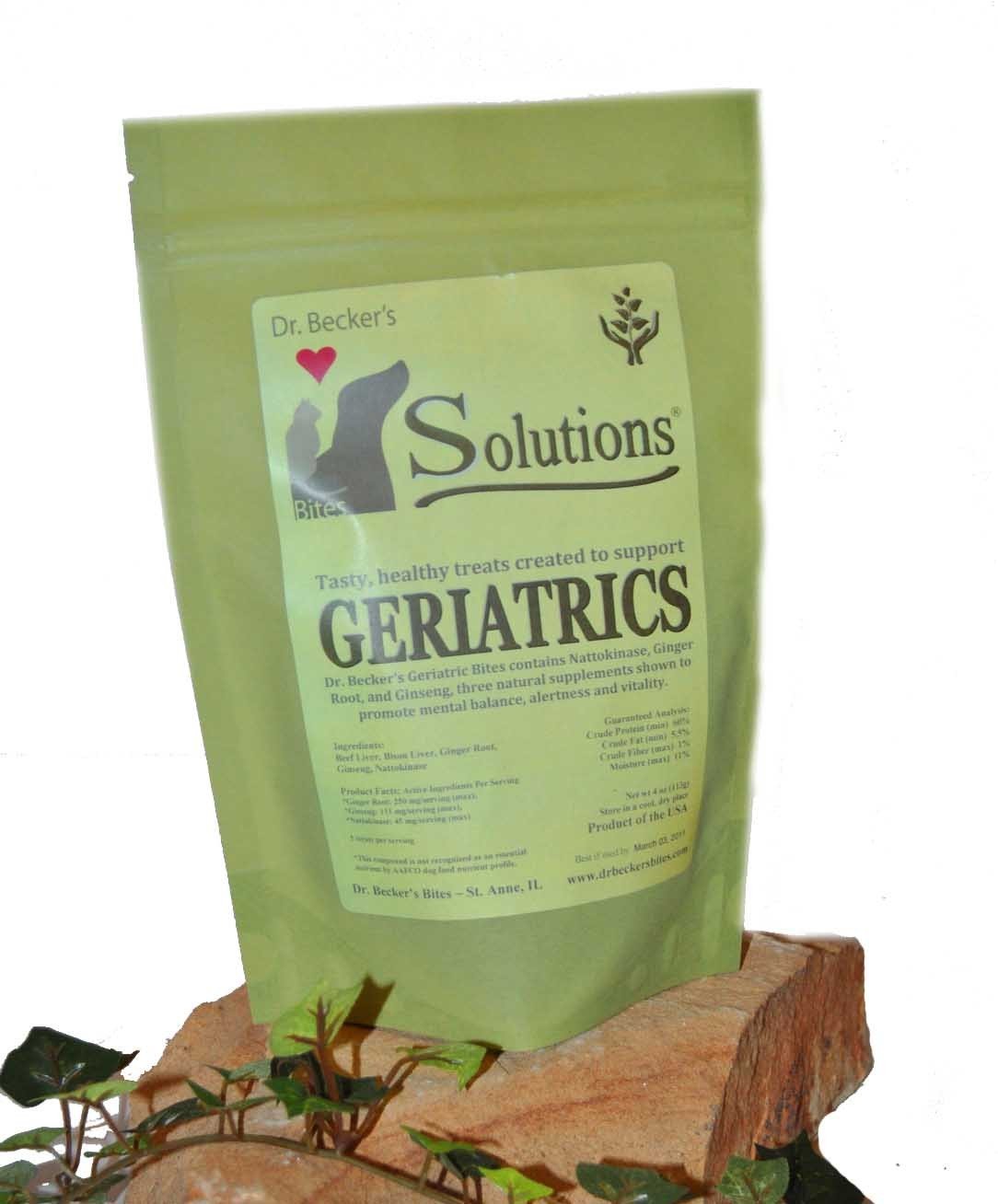 Dr. Becker'sSolutions Bites for Dogs and Cats, 4 Ounces Per Bag (Geriatrics)