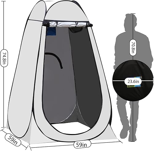 Miniatura 2 de Tienda de campaña portátil de privacidad, campamento al aire libre, baño, baño, ducha, amplio vestidor, vestuario para senderismo, playa, picnic,
