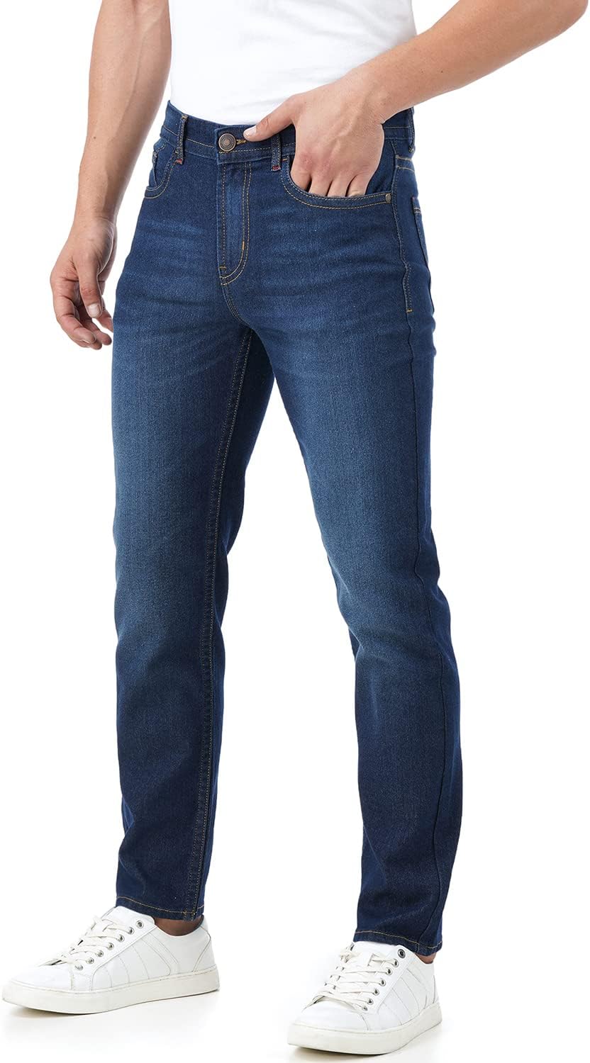 Men's Lightweight Regular Fit Jeans (Aegean, 30)