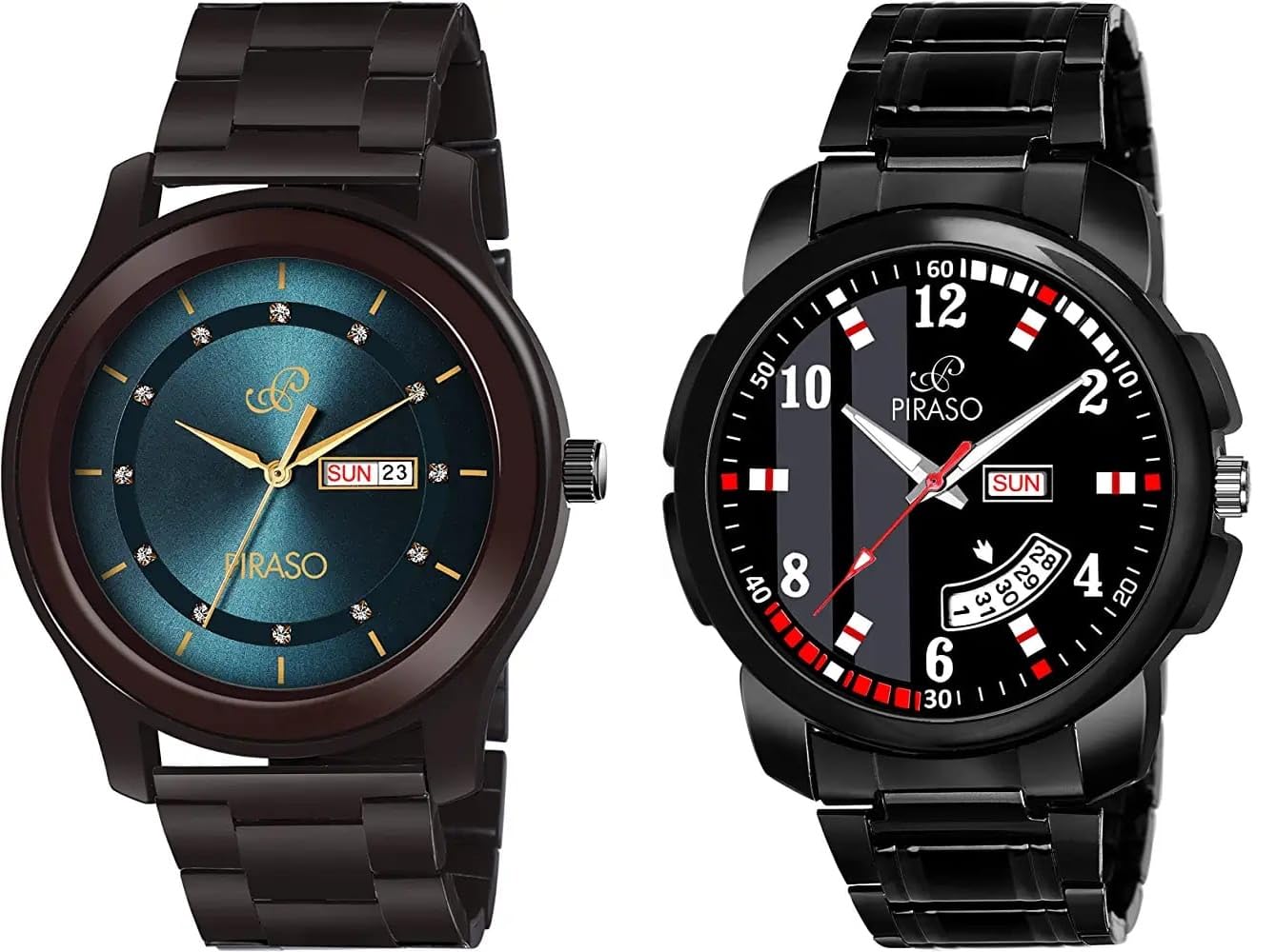 PIRASO D&D C22 Blue&D&D-14 (Analog Day-Date Working Display Combo Blue&Black DIAL&Black Chain Watch for Men (B0CK5M7FMH) Amazon Price History, Amazon Price Tracker