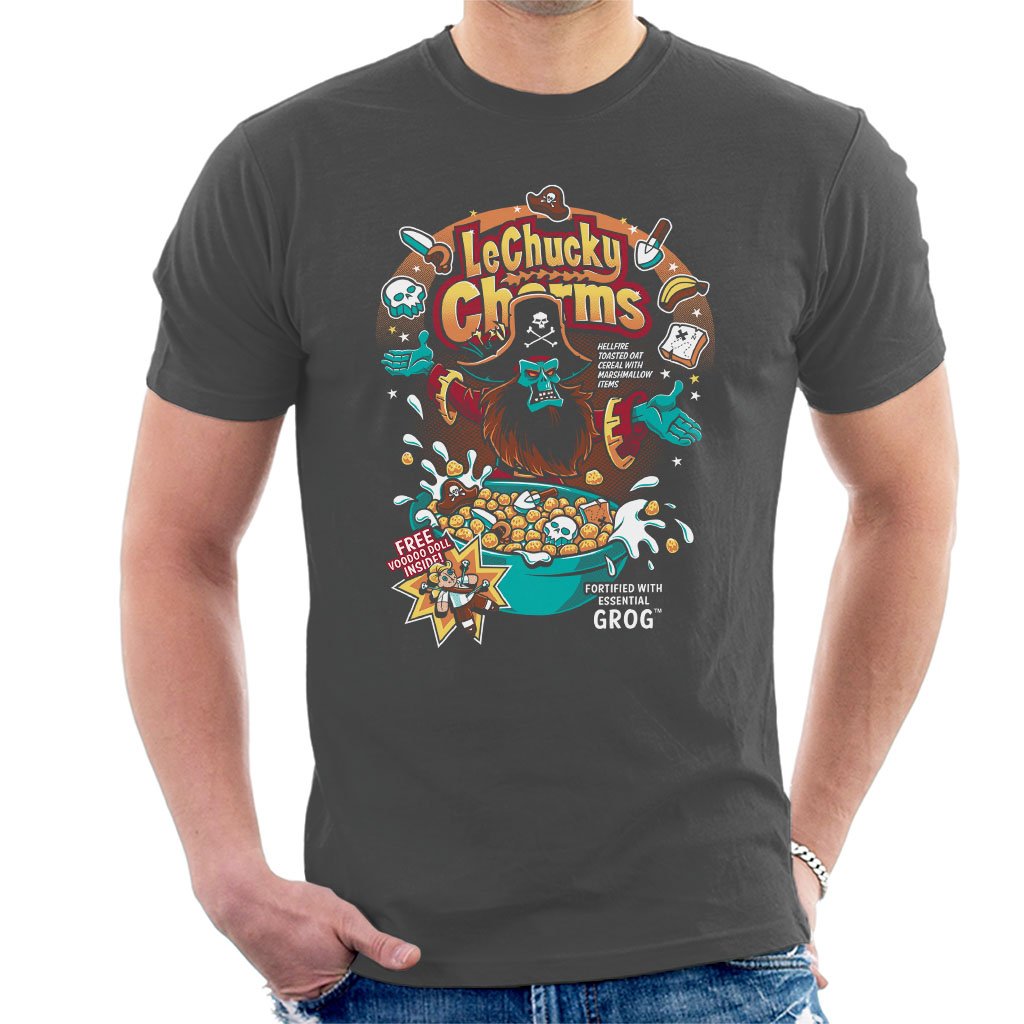 Monkey Island LeChucky Charms Men's T-Shirt Charcoal