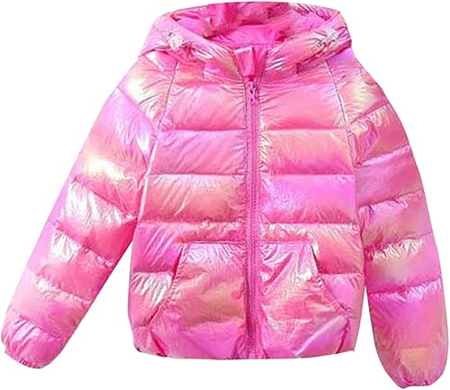 Awear BoysGirls Cotton Jacket Autumnwinter Solid Color Letter Printing Colorful Hooded Coat Party Girls Winter Coat