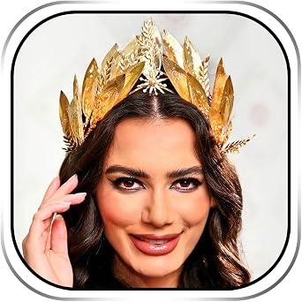 Sixexey Gold Leaf Crown Greek Goddess Crown Tiara Bridal Princess Costume Hair Accessories for Women