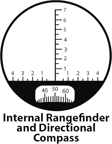 Miniatura 7 de Barska Deep Sea - Prismáticos marinos impermeables de 7 x 50 con telémetro interno y brújula